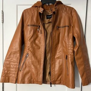 Women's Tan Leather Jacket